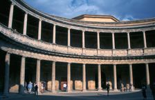 Palace of Charles V, Alhambra, Granada, Andalusia, Spain. Creator: Peter Thompson