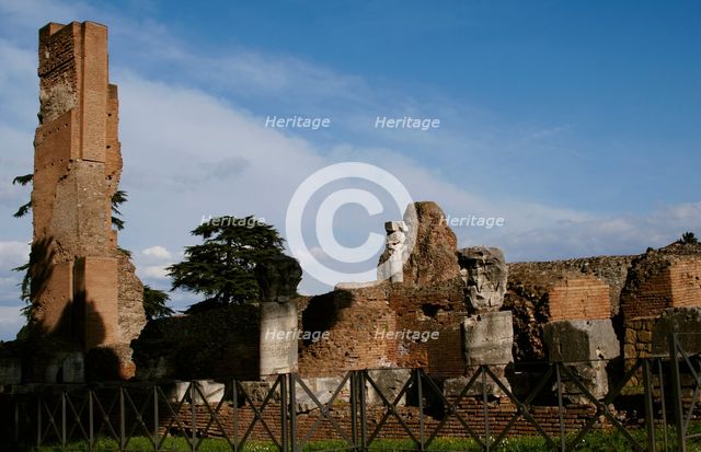 Palace of Domitian or Flavian Palace, Palatine Hill, Rome, Italy, 2009. Creator: LTL.