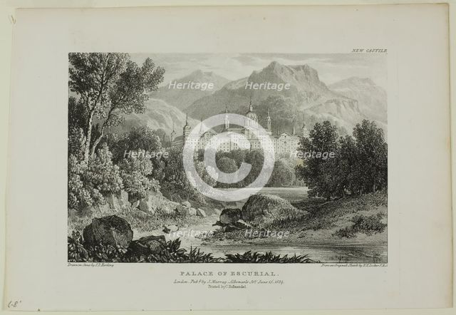 Palace of Escurial, 1824. Creator: James Duffield Harding.