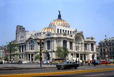 Palace of Fine Arts in Mexico City, Art Nouveau, Art Deco, work by architects Adamo Boari and com…