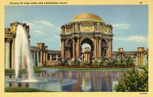 Palace of Fine Arts, San Francisco, California, USA, 1932
