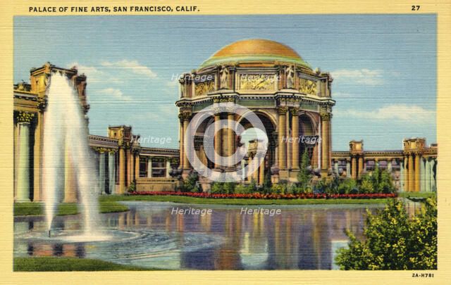 Palace of Fine Arts, San Francisco, California, USA, 1932. Artist: Unknown