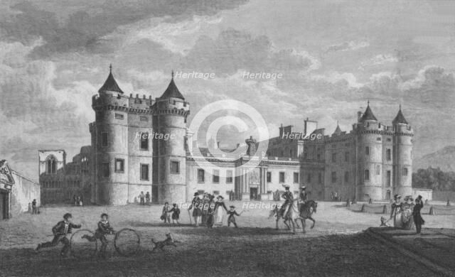 'Palace of Holyrood', 1831.  Artist: William Home Lizars.