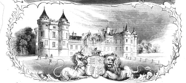 Palace of Holyrood, with the Ancient Regalia of Scotland, 1842. Creator: Stephen Sly.