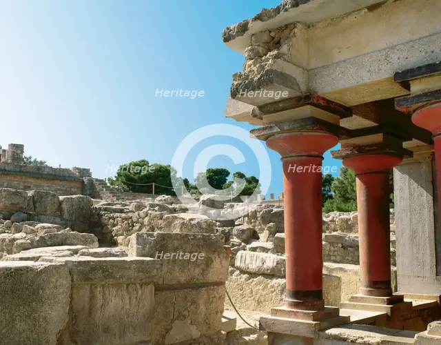 Palace of Knossos, Crete, Greece, 1700-1450 BC, (2000).  Creator: LTL.