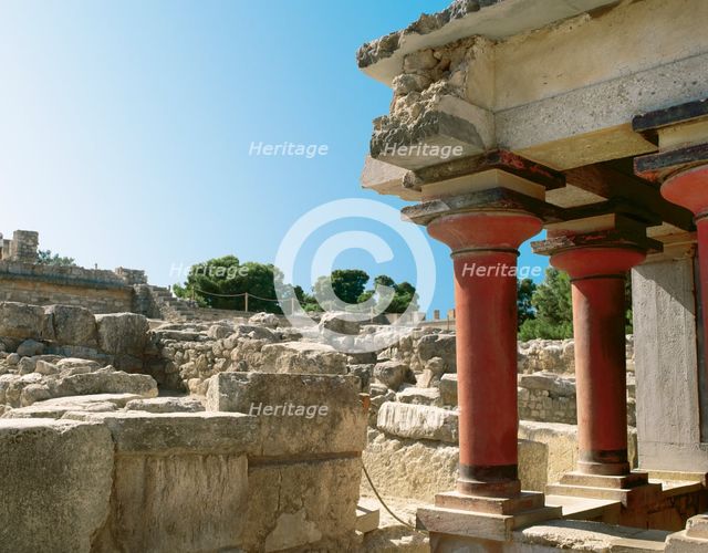 Palace of Knossos, Crete, Greece, 1700-1450 BC, (2000).  Creator: LTL.
