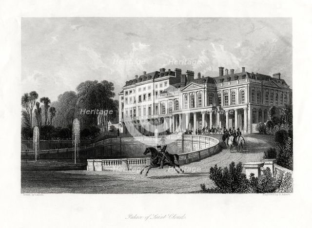 Palace of Saint-Cloud, Paris, France, 1875. Artist: Henry Adlard