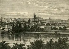 Palace of the Bohemian Kings and Cathedral of Hradschin, Prague 1890. Creator: Unknown
