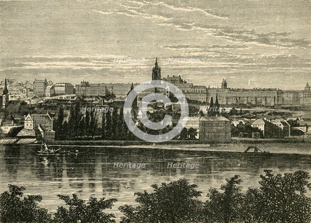 'Palace of the Bohemian Kings and Cathedral of Hradschin, Prague', 1890.   Creator: Unknown.
