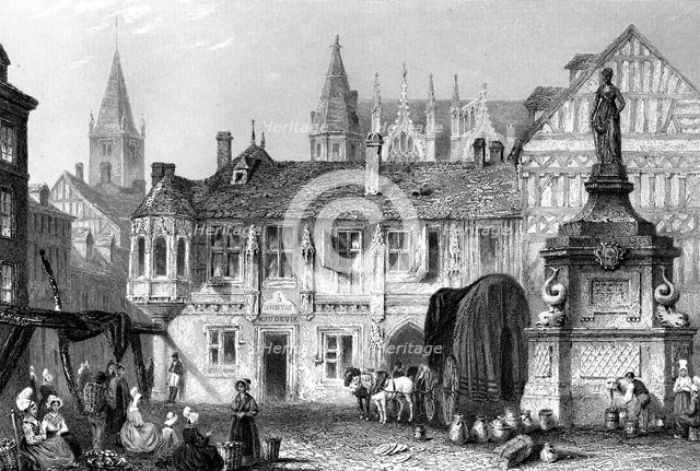 Palace of the Duke of Bedford, Rouen, France, 19th century.Artist: John Godfrey