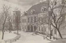 Palace of the Krakow Bishops - eastern façade, Kielce, between 1920-1930. Creator: Unknown