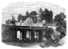 Palace of the Rana of Meywar, at Oodeypore, 1868. Creator: Unknown