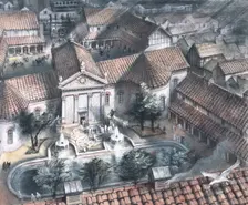 Palace of the Roman governor of London, after c80 AD. Creator: Unknown