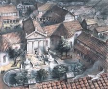 Palace of the Roman governor of London, after c80 AD. Creator: Unknown