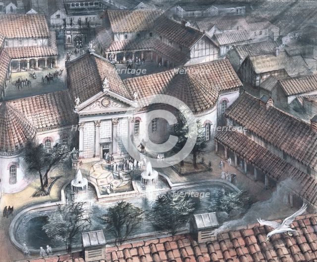 Palace of the Roman governor of London, after c80 AD. Creator: Unknown.