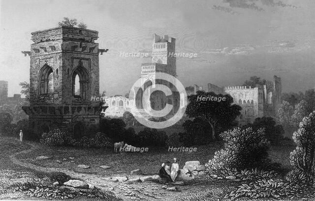 'Palace of the Seven Stories, - Beejapore', 1834. Creator: William Purser.