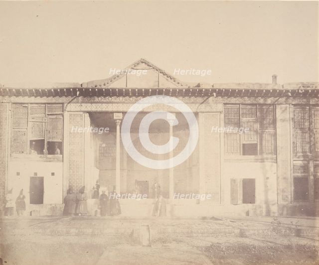 [Palace of the Shah, Teheran, Iran], 1840s-60s. Creator: Possibly by Luigi Pesce.