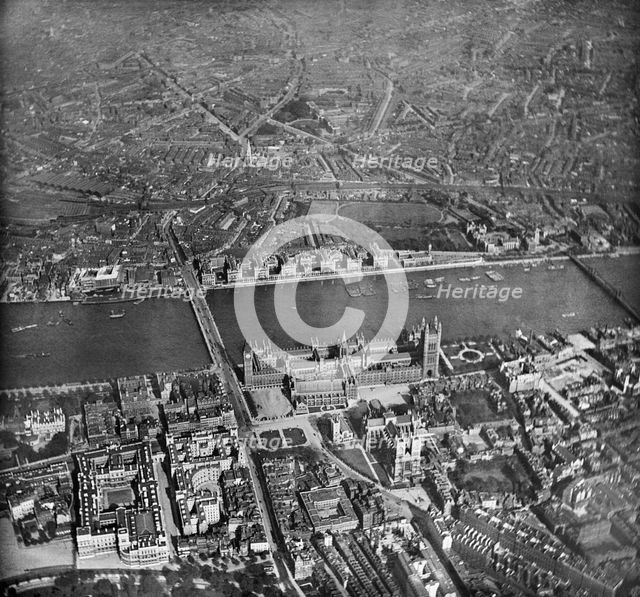 Palace of Westminster, London, 1909. Artist: Unknown.
