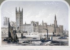 Palace of Westminster, London, c1860. Artist: Robert S Groom