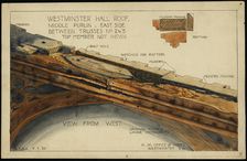 Palace of Westminster, Westminster Hall, Parliament Square, Westminster, London, 1916 - 1920. Creator: Office of Works