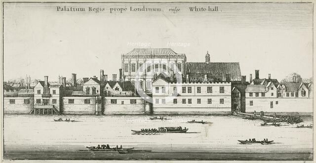 Palace of Whitehall from the River Thames, Westminster, London, c18th century(?). Artist: Unknown.