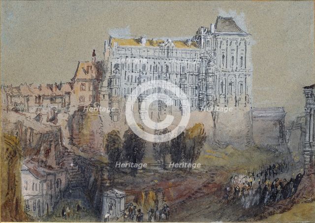 Palace at Blois, c1830. Artist: JMW Turner.