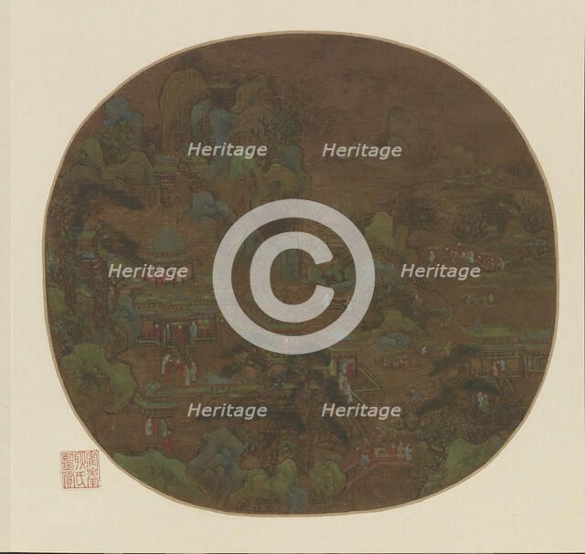 Palace and gardens, Ming dynasty, 16th-17th century. Creator: Unknown.