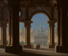 Palace Entrance-Architectural Study, 1656. Creator: Daniel de Blieck