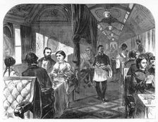 Palace Hotel Car, Union Pacific Railroad c1870.Artist: A R Ward