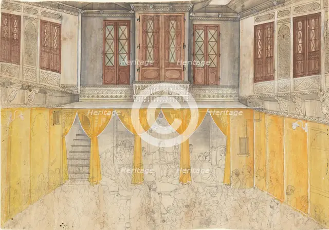 Palace Interior, ca. 1880-1900. Creator: Ragunath.