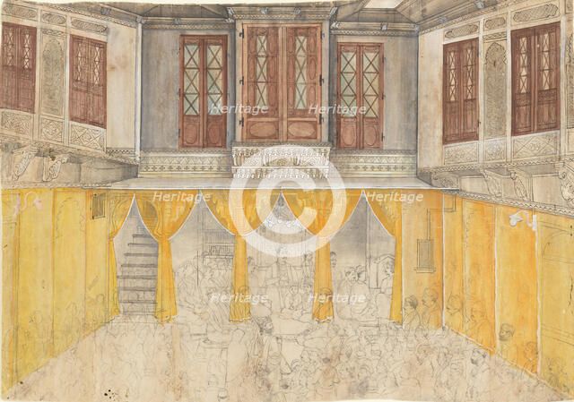 Palace Interior, ca. 1880-1900. Creator: Ragunath.