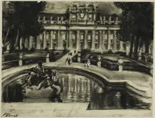 Palace La Granga, c. 1903. Creator: Joseph J Pennell