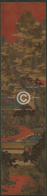 Palace Ladies Watching the Sunset, Ming dynasty, 16th-17th century. Creator: Unknown.