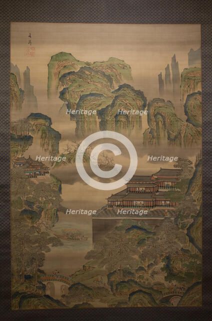 Palace Landscape, early 19th century. Creator: Tani Buncho.
