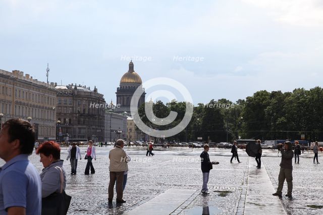 Palace Square, St Petersburg, Russia, 2011. Creator: Sheldon Marshall.