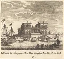 Palace, Vice Re, Naples, 1681. Creator: Melchior Küsel