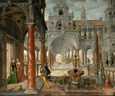 Palace with distinguished visitors