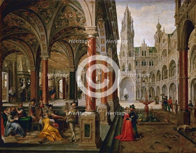 Palace with musicians.