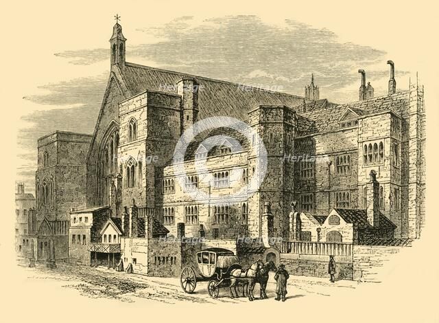 'Palace Yard in the Eighteenth Century', 1881. Creator: Unknown.