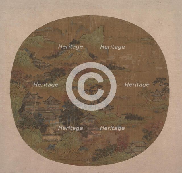 Palaces among Autumn Mountains. Creator: Unknown.