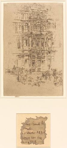 Palaces, Brussels, 1887. Creator: James Abbott McNeill Whistler