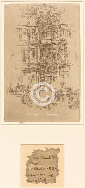 Palaces, Brussels, 1887. Creator: James Abbott McNeill Whistler.