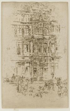 Palaces, Brussels, 1887. Creator: James Abbott McNeill Whistler