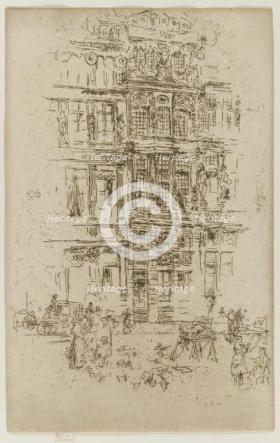 Palaces, Brussels, 1887. Creator: James Abbott McNeill Whistler.