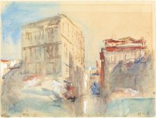 Palaces on the Grand Canal in Venice. Creator: Hercules Brabazon Brabazon