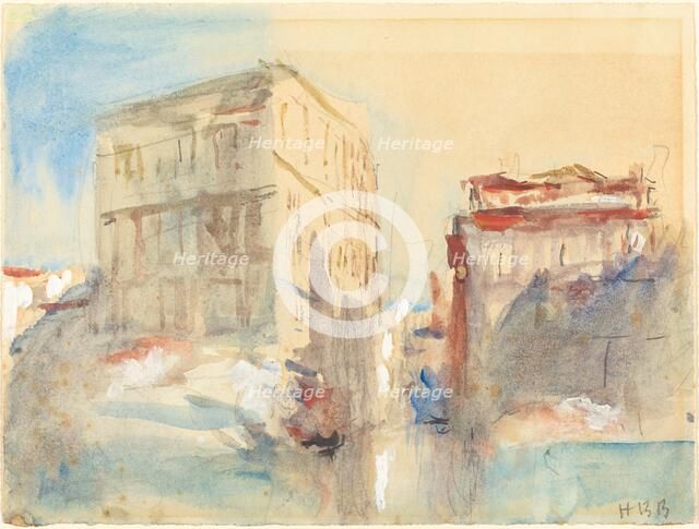 Palaces on the Grand Canal in Venice. Creator: Hercules Brabazon Brabazon.