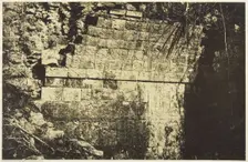 Palais Du Cirque à Chichen-Itza, Intérieur d'une salle, 1859. Creator: Désiré Charnay
