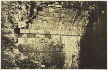 Palais Du Cirque à Chichen-Itza, Intérieur d'une salle, 1859. Creator: Désiré Charnay