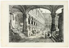 Palais du Prince, Liège, 1833. Creator: Samuel Prout