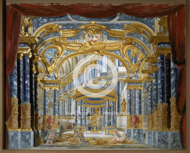 Palais de Cérès. Stage design for the opera Proserpine by Jean-Baptiste Lully, 1758. Creator: Algieri, Piero Bonifazio (?-1764).